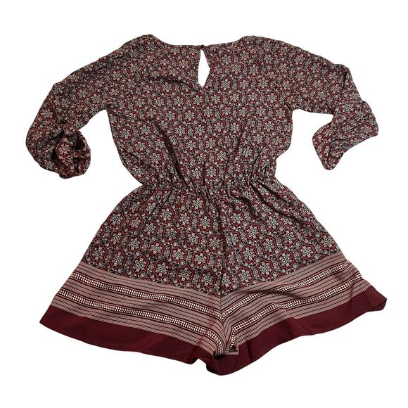 O'drey & Aggi Floral Print Playsuit Romper Size S Boho Festival Colorful Party - Picture 2 of 12